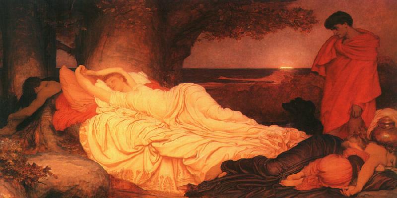 Lord Frederic Leighton Cymon and Iphigenia Norge oil painting art